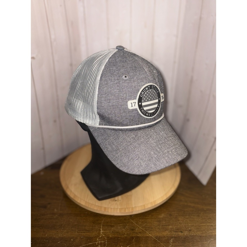 Grunt Style Gray Mesh SnapBack  Hat Cap This We'll‎ Defend